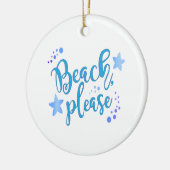 Beach bitte keramik ornament (Links)