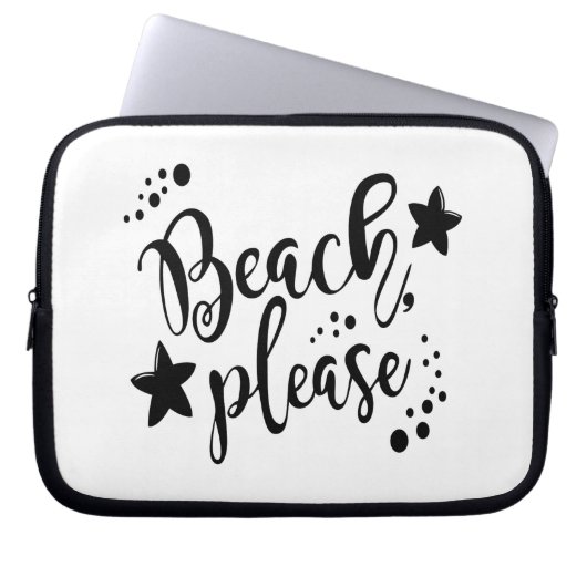 Beach bitte laptopschutzhülle (Vorderseite)