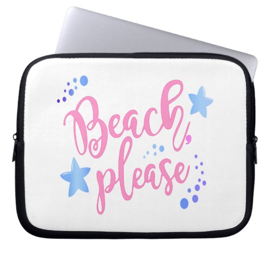 Beach bitte laptopschutzhülle (Vorderseite)