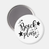 Beach bitte magnet (Vorderseite/Rückseite)