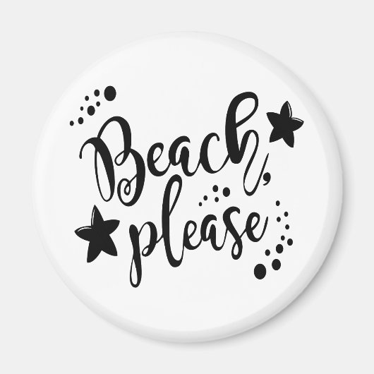 Beach bitte magnet (Vorne)