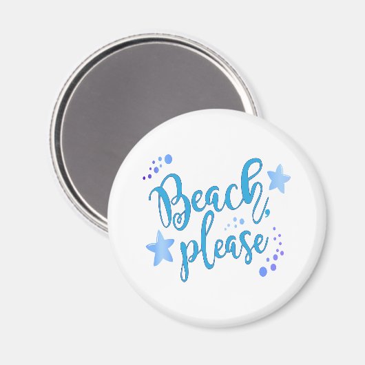 Beach bitte magnet (Vorderseite/Rückseite)