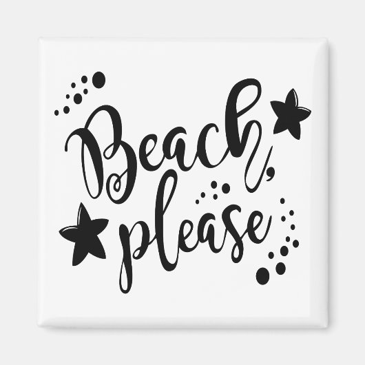 Beach bitte magnet (Vorne)