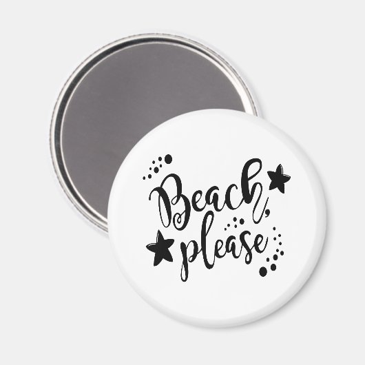 Beach bitte magnet (Vorderseite/Rückseite)