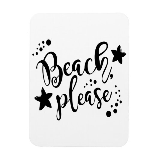 Beach bitte magnet (Vertikal)