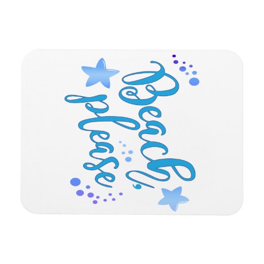 Beach bitte magnet (Horizontal)