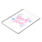 Beach bitte notizblock (Linke Seite)