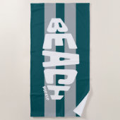 Beach Bitte Phillip Fußball Green Beach Handtuch (Vorderseite)