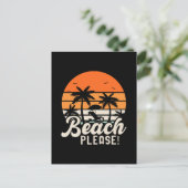 Beach bitte postkarte (Stehend Vorderseite)
