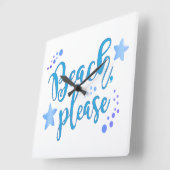 Beach bitte quadratische wanduhr (Winkel)