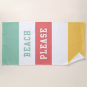 Beach bitte strandtuch (Vorderseite)