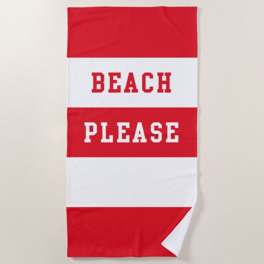 Beach bitte strandtuch (Vorderseite)