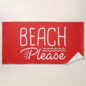 Beach bitte strandtuch (Vorderseite)