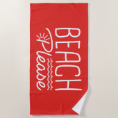 Beach bitte strandtuch (Vorderseite)