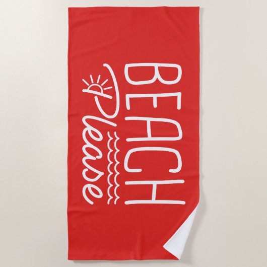 Beach bitte strandtuch (Vorderseite)