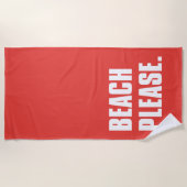 Beach bitte strandtuch (Vorderseite)