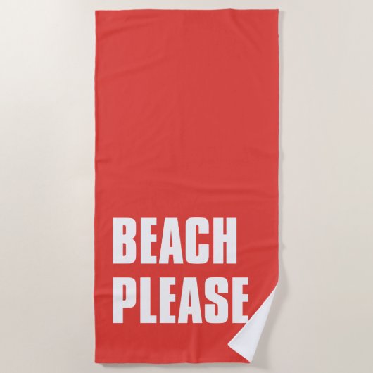 Beach bitte strandtuch (Vorderseite)