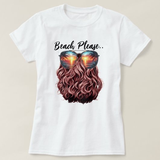Beach bitte T-Shirt (Design vorne)