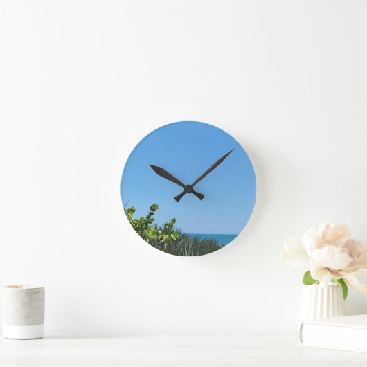 BEACH BLAUE RUNDE WANDUHR (Zuhause)