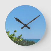 BEACH BLAUE RUNDE WANDUHR (Vorderseite)