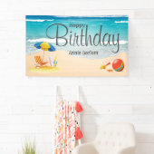 "Beach Bliss"-Banner zum Geburtstag Banner (Insitu)