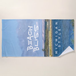 Beach Bliss Lake Michigan Lake Strandtuch