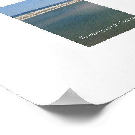 Beach Bliss - mit ruhiger Erinnerung Poster (Ecke)