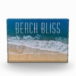 Beach Bliss Motivation Tropischer Traum individuel Fotoblock