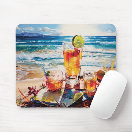 Beach Bliss Mousepad (Mit Mouse)