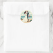 Beach Bliss Romance Sticker (Tasche)