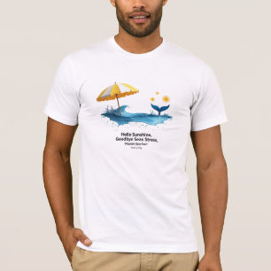 Beach Bliss "Vitamin Sea" Premium Grafik T-Shirt