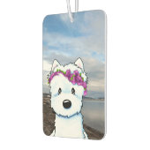 Beach Blossom Westie Autolufterfrischer (Links)