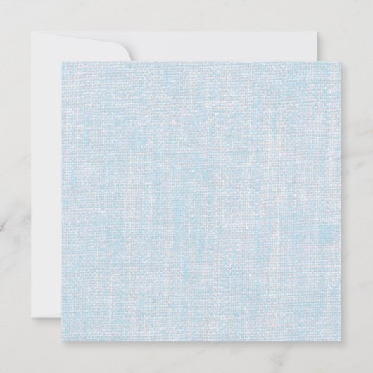 Beach Blue Burlap Starfish Elegante Wedding Bridal Einladung (Rückseite)