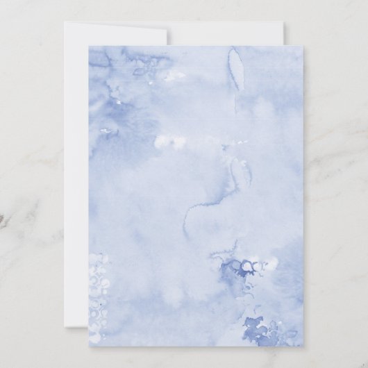 Beach Blue Crab Doodle Frame Einladung (Rückseite)