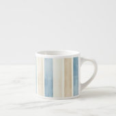 Beach Blue Cream Stripes Espressotasse (Rechts)