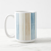 Beach Blue Cream Stripes Kaffeetasse (Links)