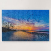 Beach Blue Hour Beaufort SC Puzzle (Horizontal)