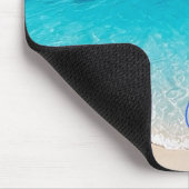Beach Blue Ocean Aqua Sea Sky Urlaub Mousepad (Ecke)