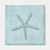 Beach Blue Ocean Starfish Magnet (Vorne)
