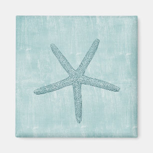 Beach Blue Ocean Starfish Magnet