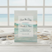 Beach Blue Ocean Waves Hochzeit Save The Date