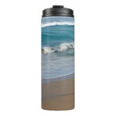 Beach Blue Ocean Waves Thermosbecher (Vorderseite)