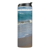 Beach Blue Ocean Waves Thermosbecher (Nach links gedreht)