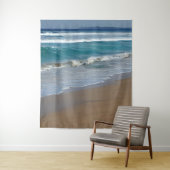 Beach Blue Ocean Waves Wandteppich (Beispiel)