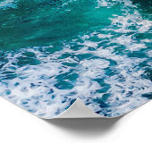 Beach Blue Ocean Welle Küste Poster (Ecke)