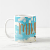 Beach Blue Seagull Personalisiert Kaffeetasse (Links)