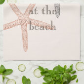 Beach Blue Starfish Geschirrtuch (Gefaltet)