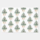Beach Blue White Christmas Tree Ornaments Geschenkpapier Set (Vorderseite 2)