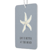 Beach Blue White Starfish Quote Autolufterfrischer (Links)
