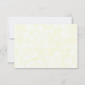 Beach Blume UAWG - Green RSVP Karte (Rückseite)